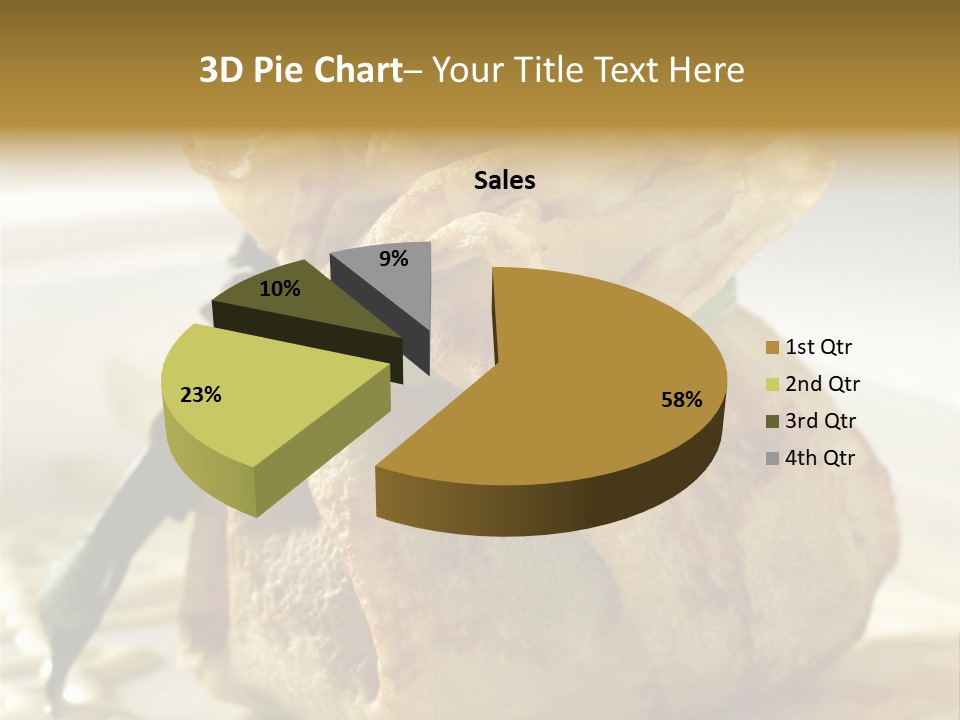 Salad Vegetable Meat PowerPoint Template