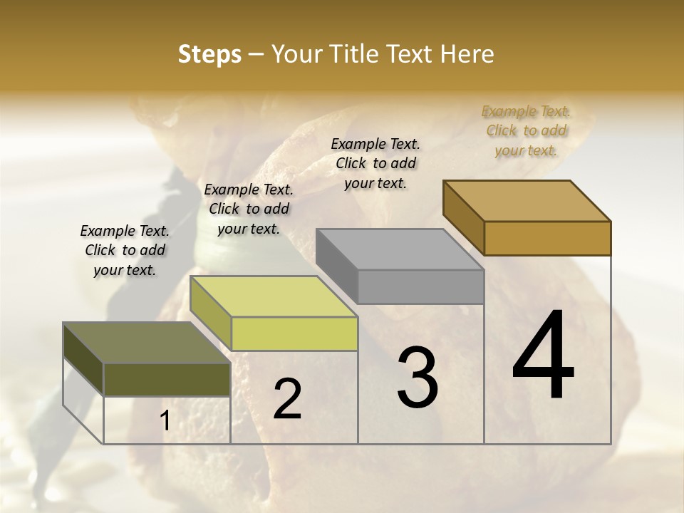 Salad Vegetable Meat PowerPoint Template