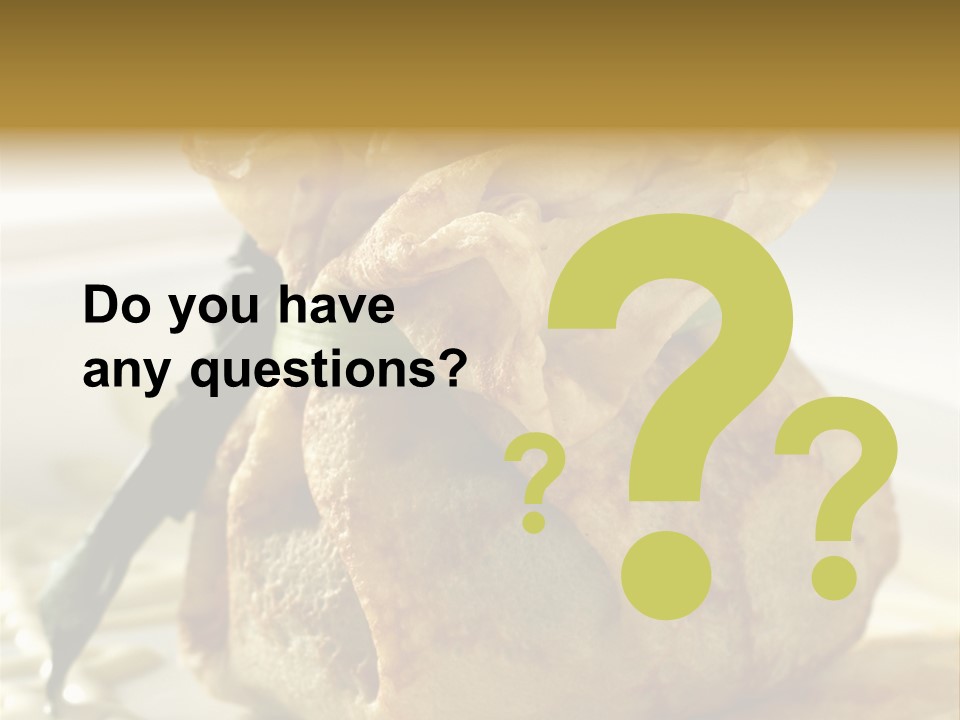 Salad Vegetable Meat PowerPoint Template