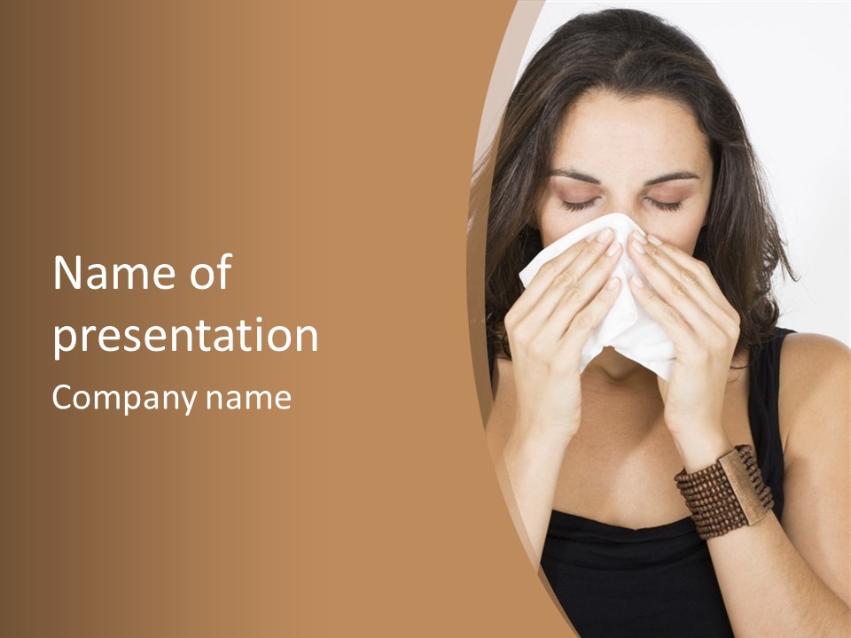 Forceful Tissue Dry PowerPoint Template