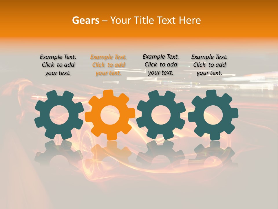 Automobile Racing Hot PowerPoint Template