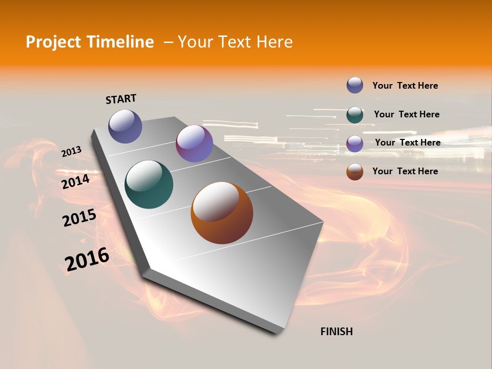 Automobile Racing Hot PowerPoint Template