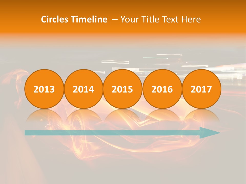 Automobile Racing Hot PowerPoint Template