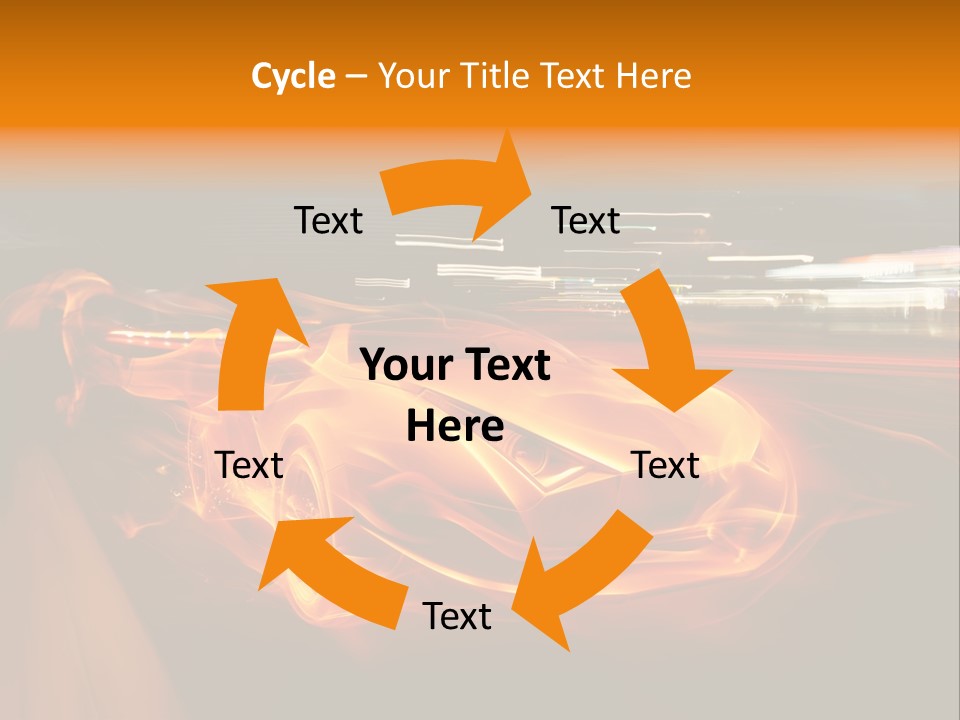 Automobile Racing Hot PowerPoint Template