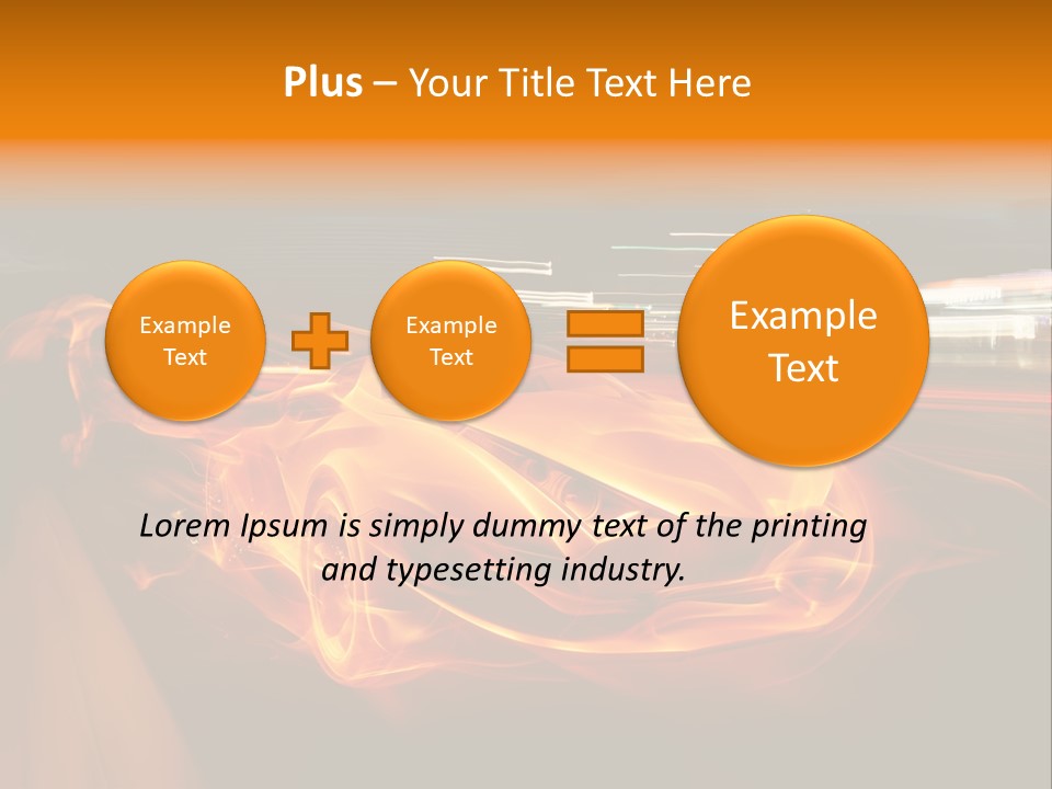 Automobile Racing Hot PowerPoint Template