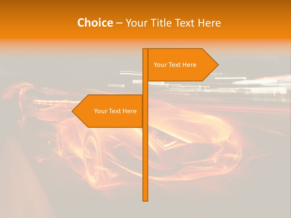 Automobile Racing Hot PowerPoint Template