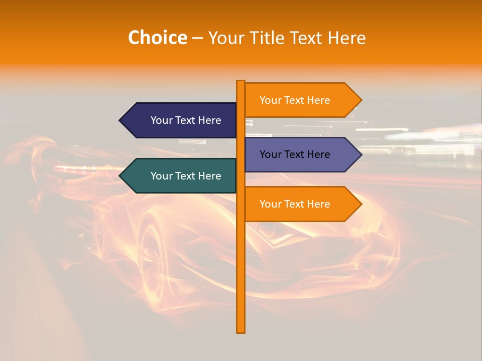 Automobile Racing Hot PowerPoint Template