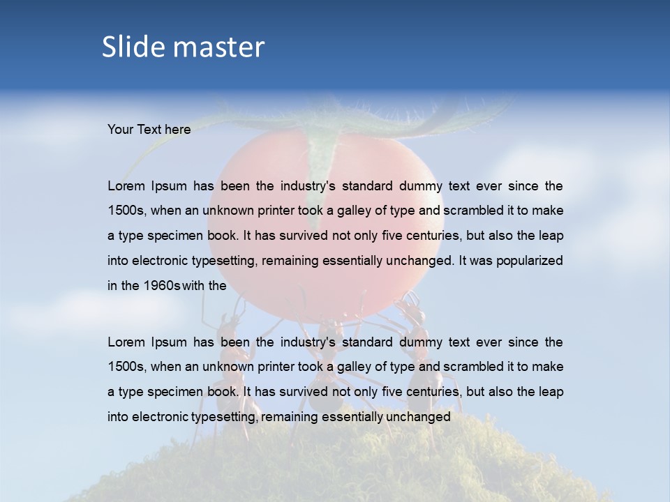 Vegetable Grass Animals PowerPoint Template