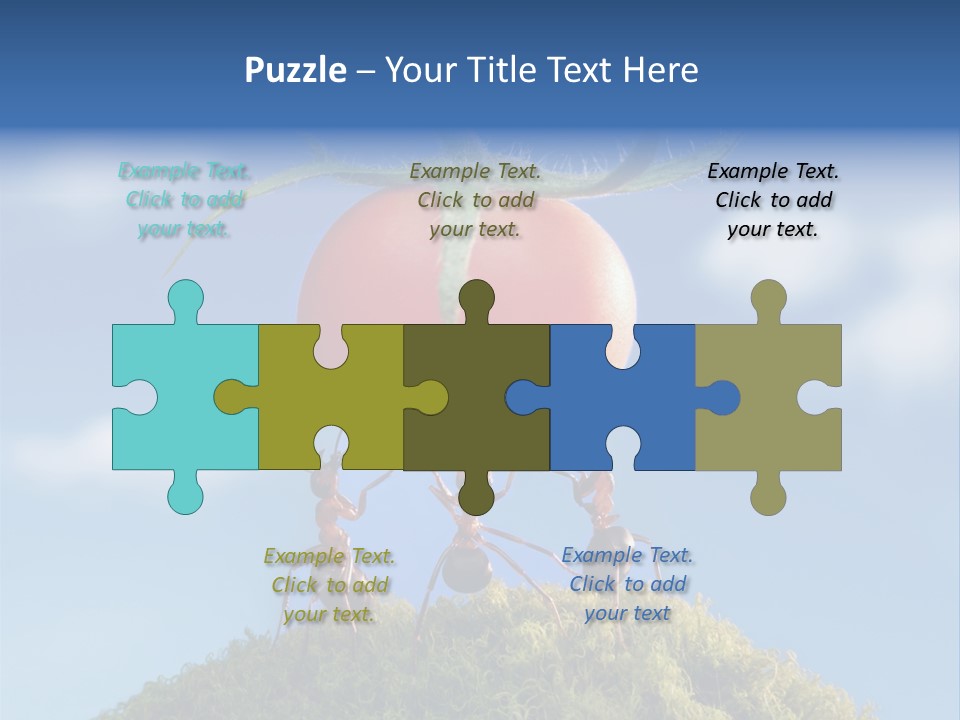 Vegetable Grass Animals PowerPoint Template