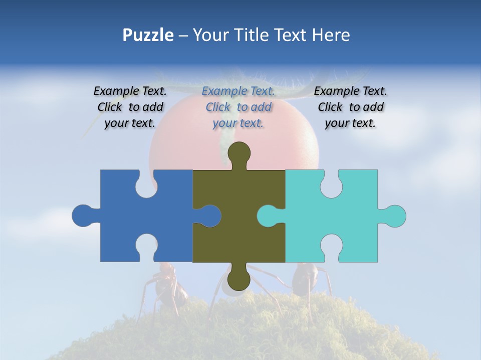 Vegetable Grass Animals PowerPoint Template