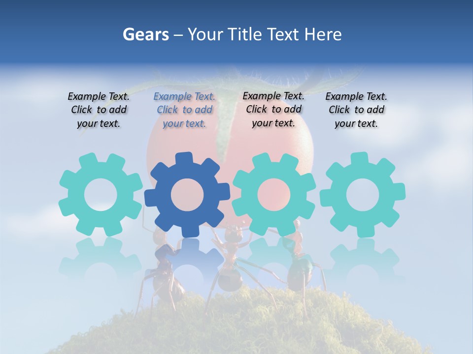 Vegetable Grass Animals PowerPoint Template