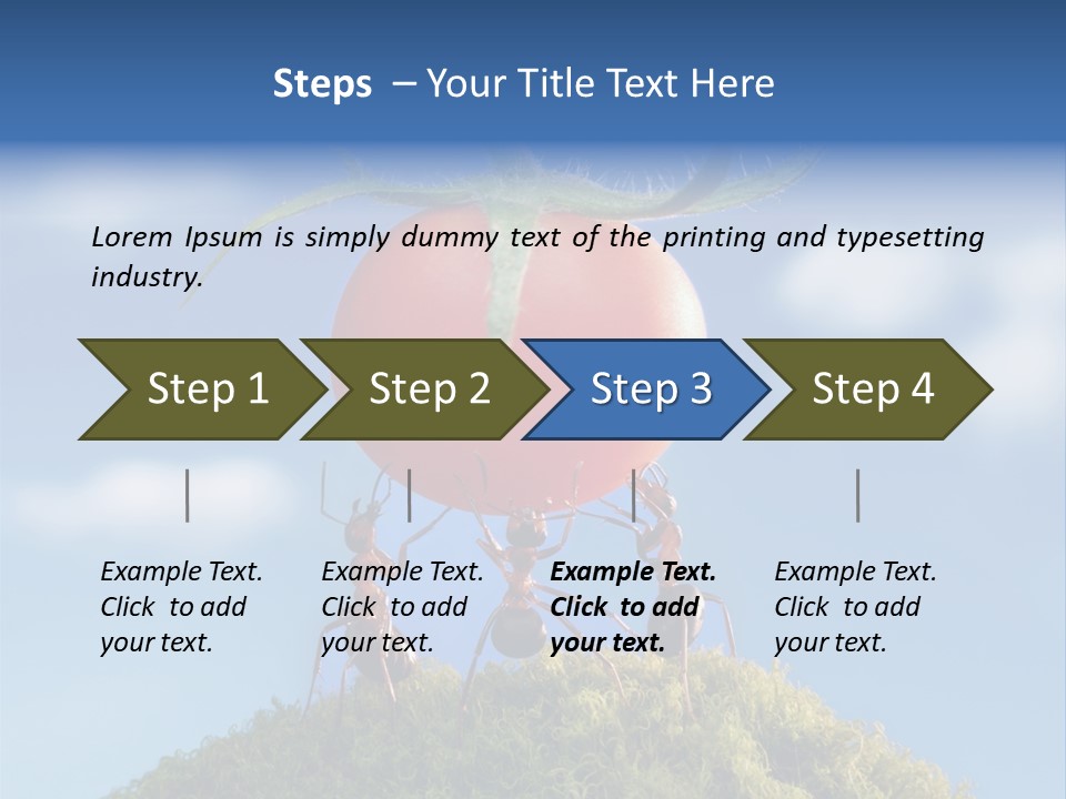 Vegetable Grass Animals PowerPoint Template