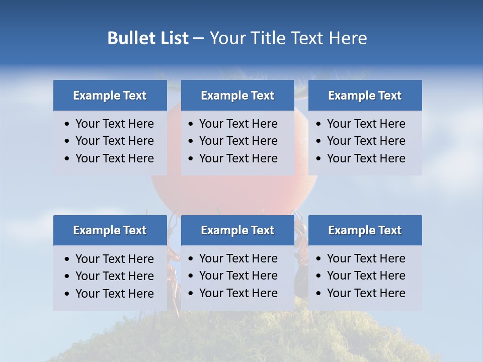 Vegetable Grass Animals PowerPoint Template