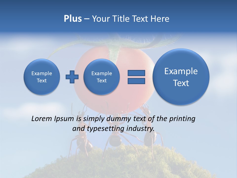 Vegetable Grass Animals PowerPoint Template