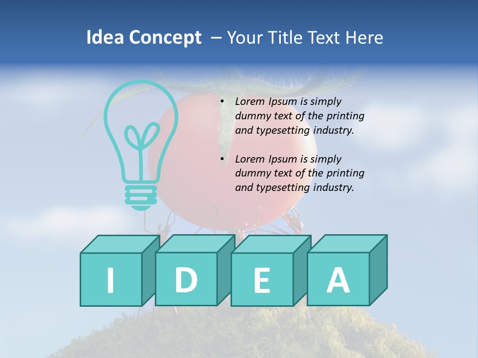 Vegetable Grass Animals PowerPoint Template