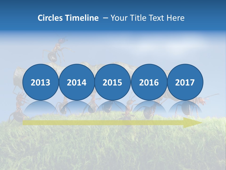 Workers Ants Wood PowerPoint Template