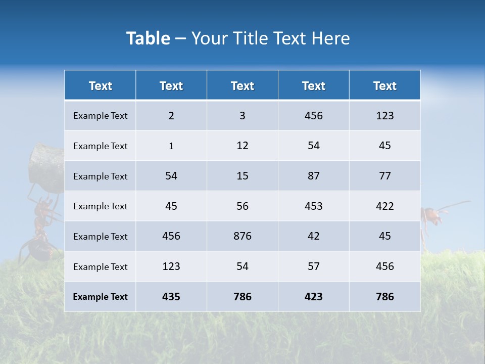 Workers Ants Wood PowerPoint Template