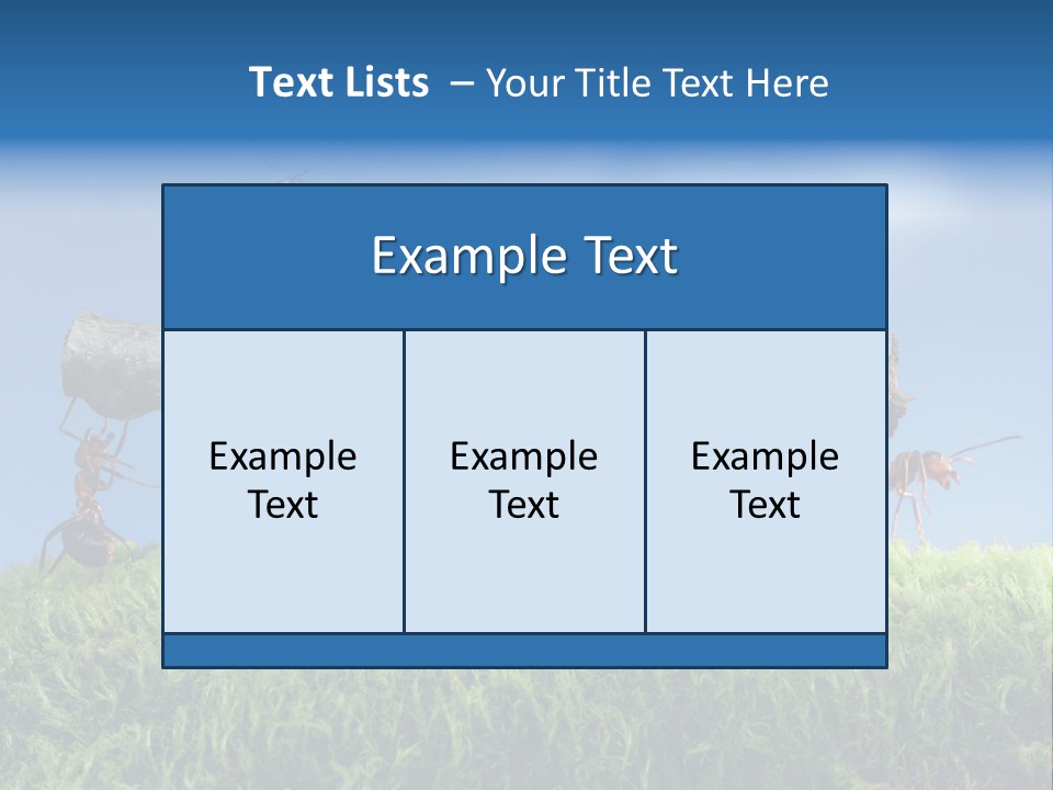 Workers Ants Wood PowerPoint Template