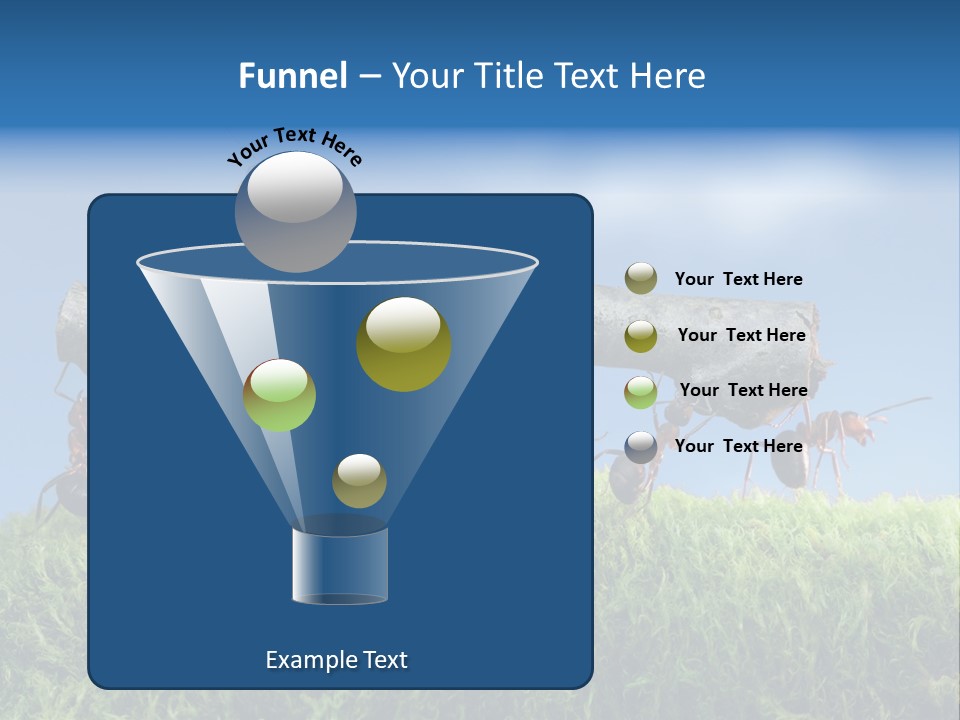 Workers Ants Wood PowerPoint Template
