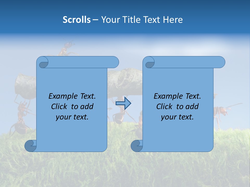 Workers Ants Wood PowerPoint Template