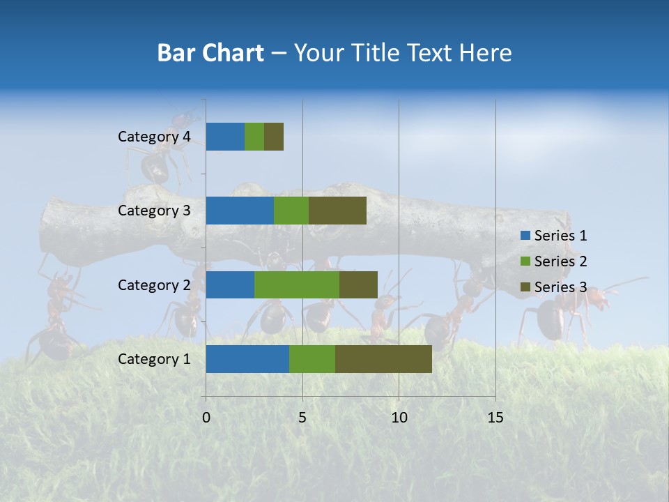 Workers Ants Wood PowerPoint Template