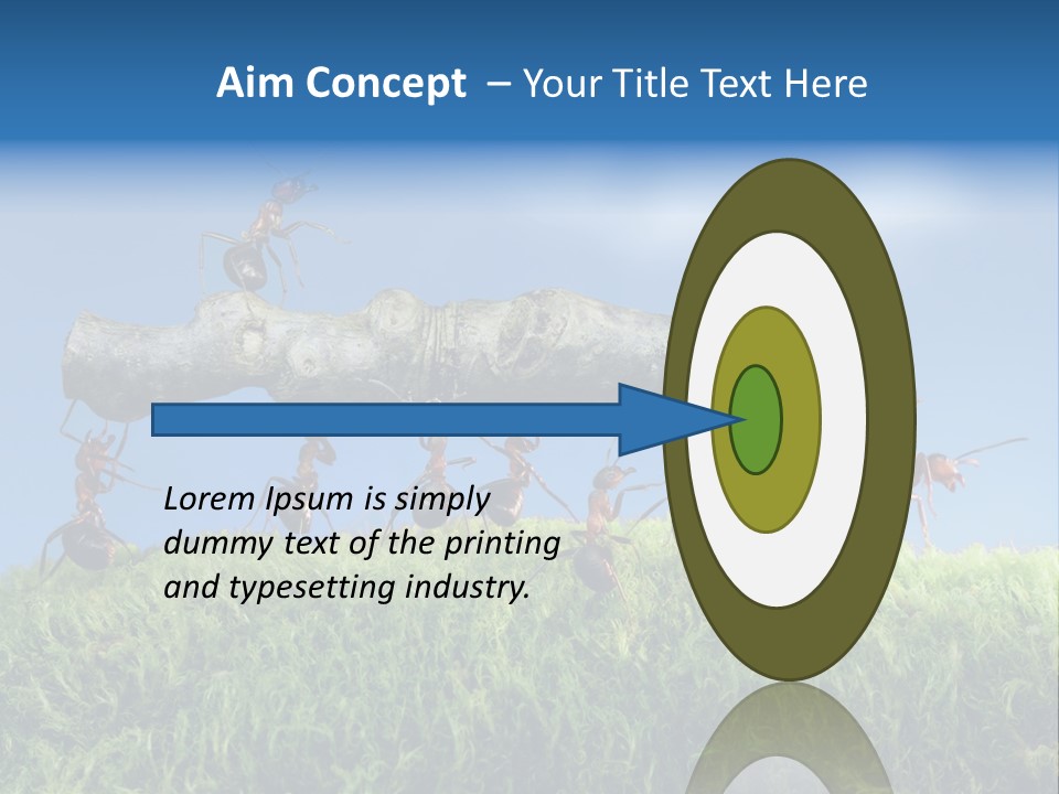 Workers Ants Wood PowerPoint Template