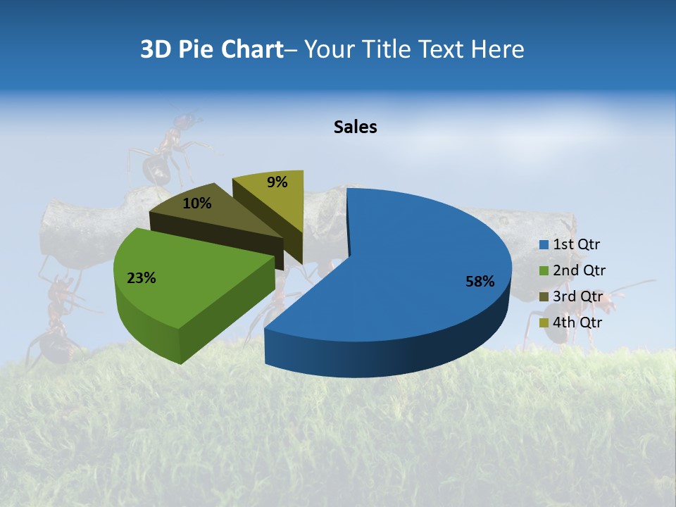 Workers Ants Wood PowerPoint Template