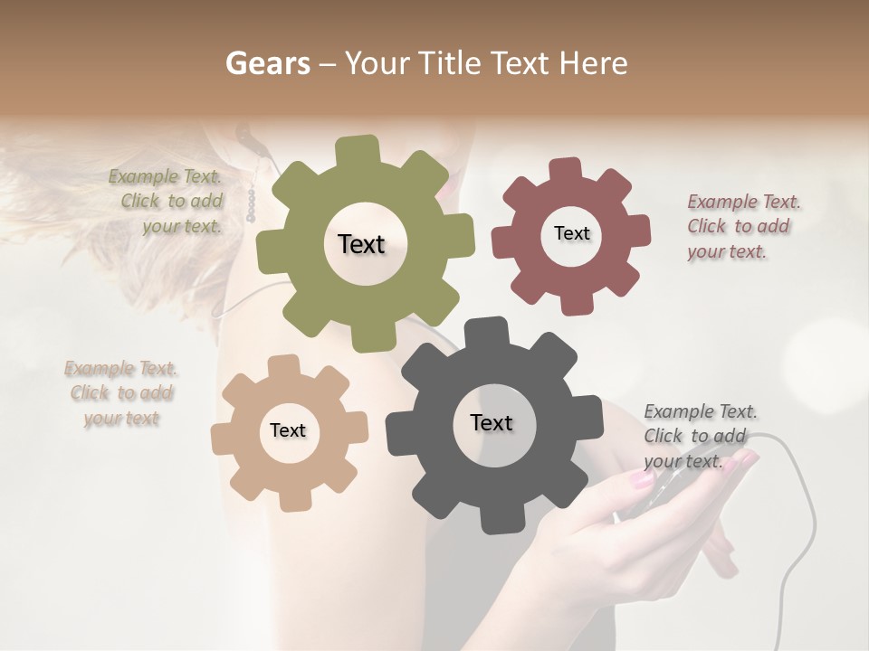 Dance Woman Air PowerPoint Template