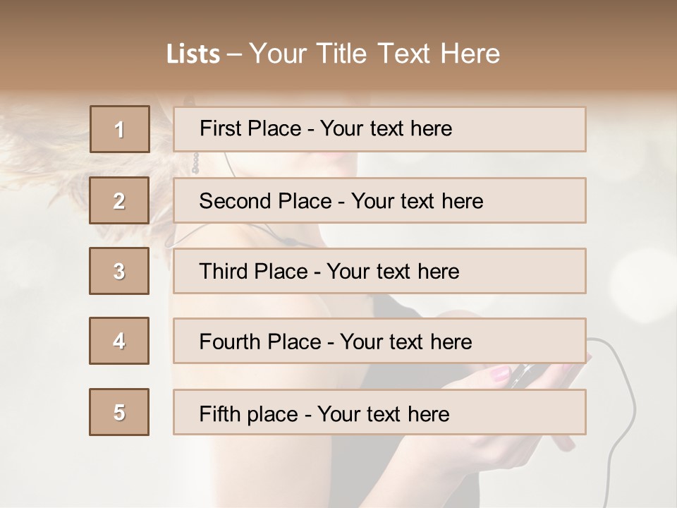 Dance Woman Air PowerPoint Template