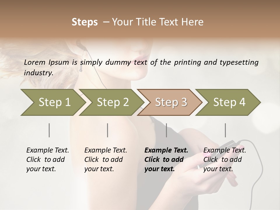 Dance Woman Air PowerPoint Template