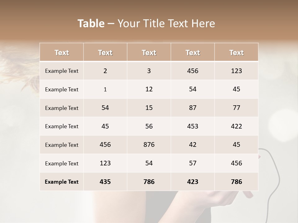 Dance Woman Air PowerPoint Template
