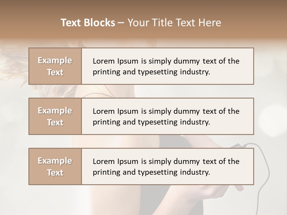 Dance Woman Air PowerPoint Template