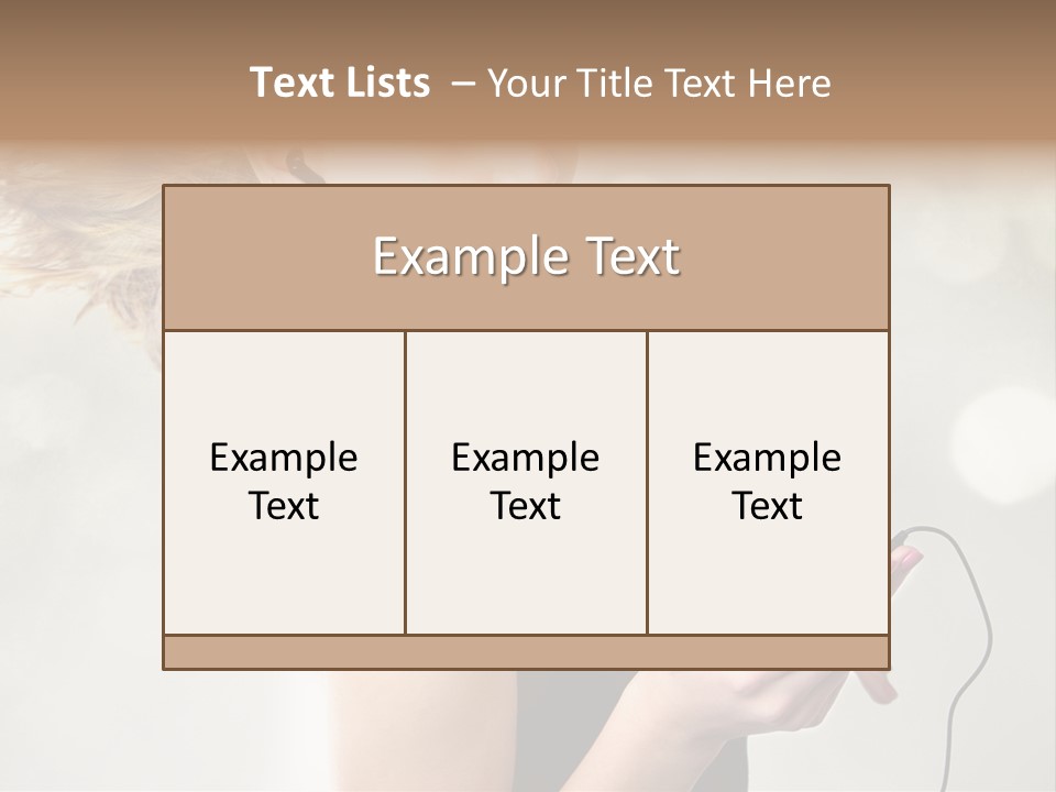 Dance Woman Air PowerPoint Template