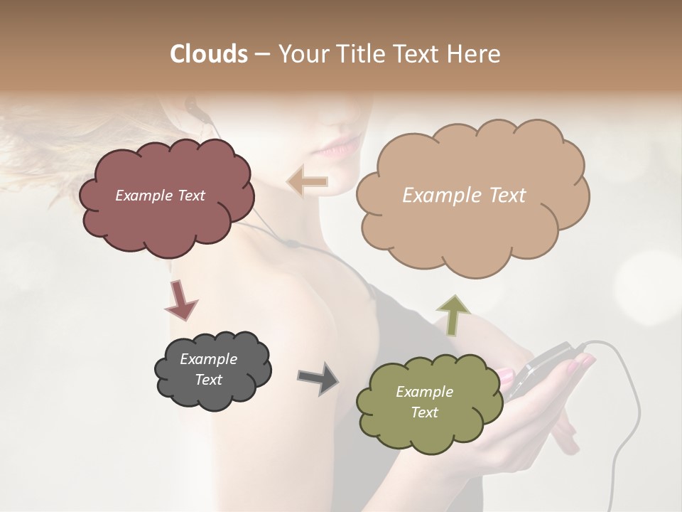 Dance Woman Air PowerPoint Template