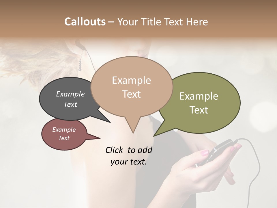 Dance Woman Air PowerPoint Template