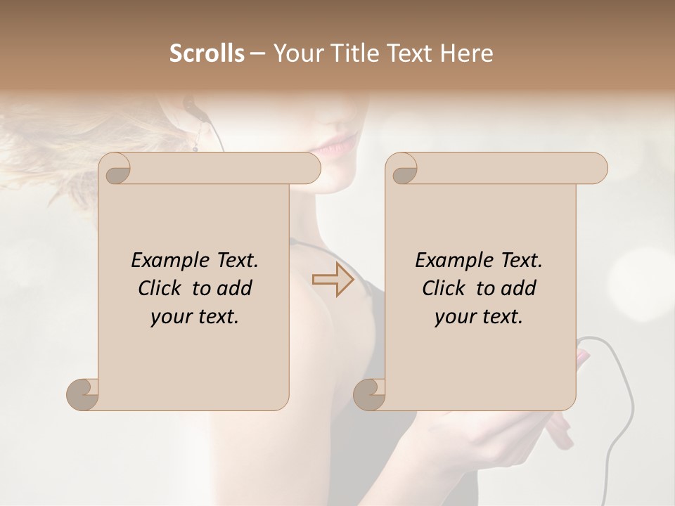 Dance Woman Air PowerPoint Template