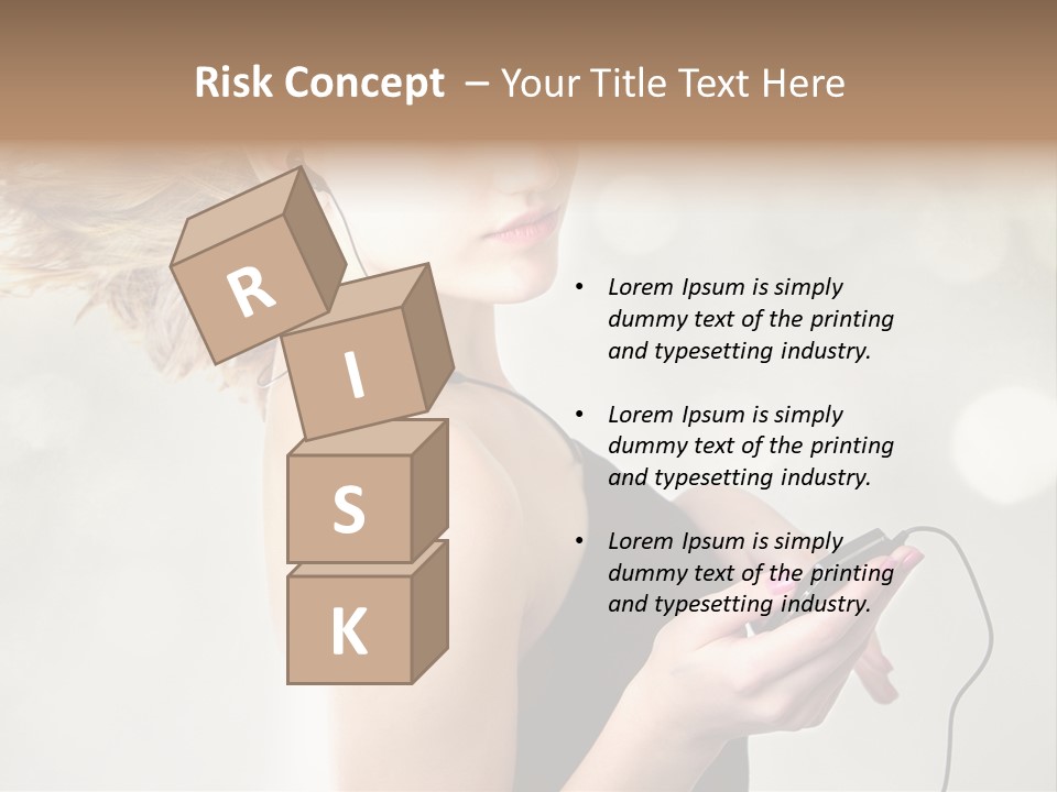 Dance Woman Air PowerPoint Template