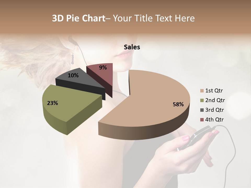 Dance Woman Air PowerPoint Template