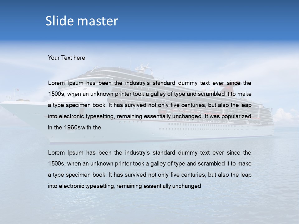 Vacation Transportatio Nautical PowerPoint Template