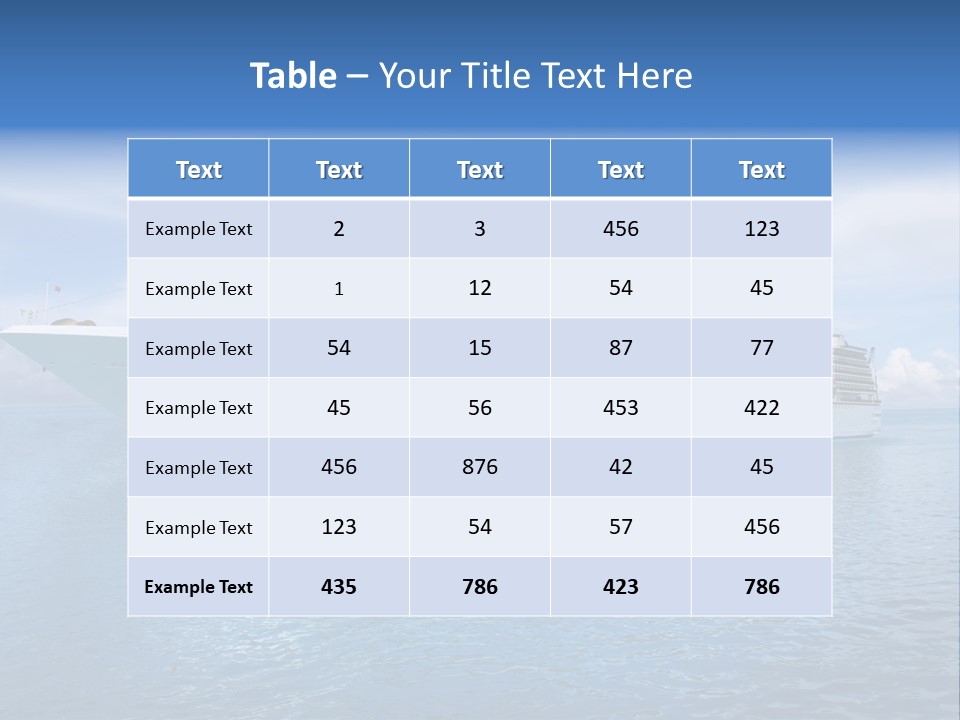 Vacation Transportatio Nautical PowerPoint Template