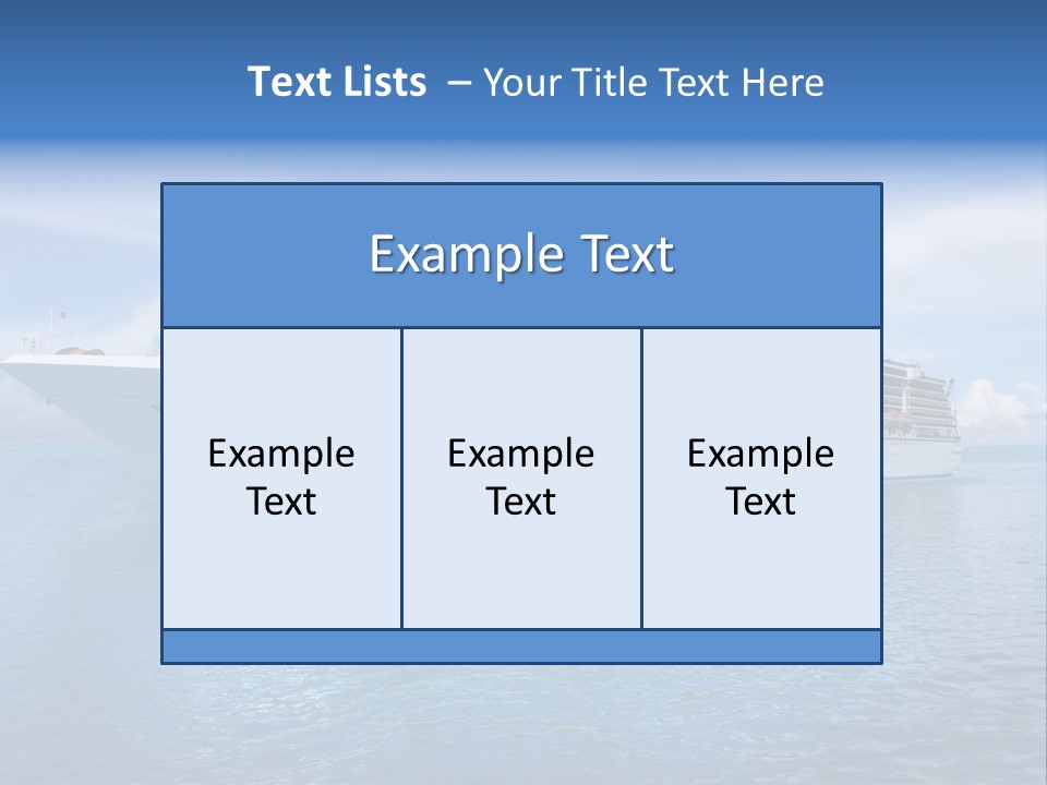 Vacation Transportatio Nautical PowerPoint Template