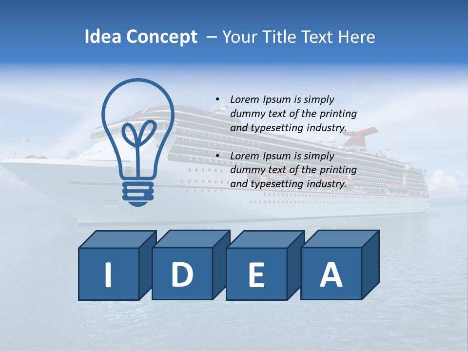 Vacation Transportatio Nautical PowerPoint Template