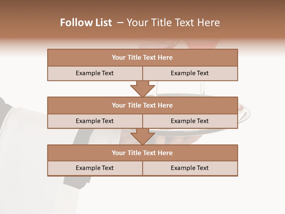 A Person Holding A Tray With Two Glasses Of Wine On It PowerPoint Template