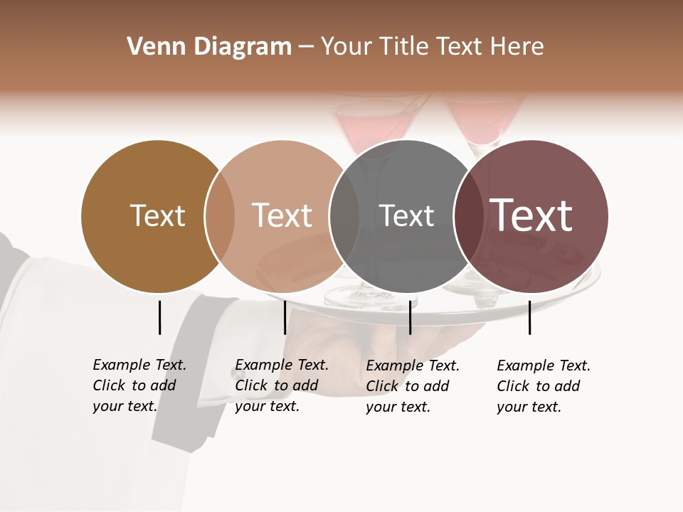 A Person Holding A Tray With Two Glasses Of Wine On It PowerPoint Template
