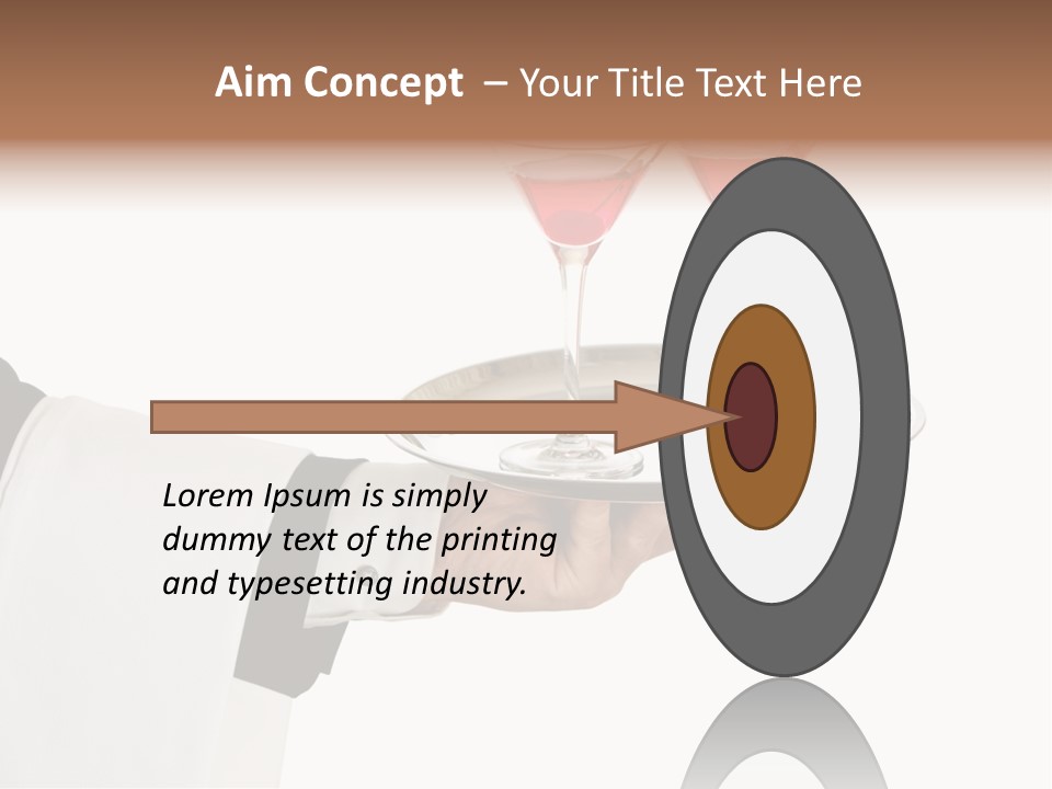 A Person Holding A Tray With Two Glasses Of Wine On It PowerPoint Template