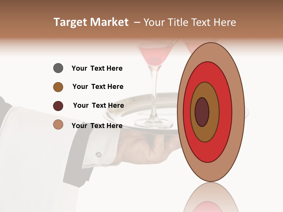 A Person Holding A Tray With Two Glasses Of Wine On It PowerPoint Template