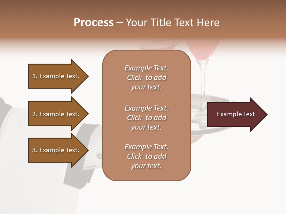 A Person Holding A Tray With Two Glasses Of Wine On It PowerPoint Template