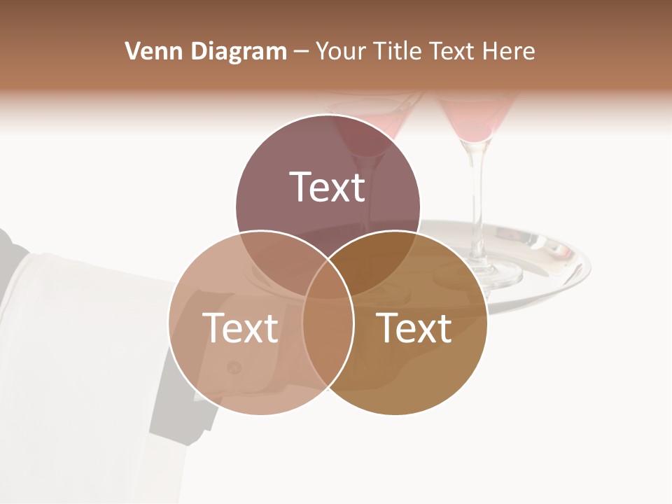 A Person Holding A Tray With Two Glasses Of Wine On It PowerPoint Template