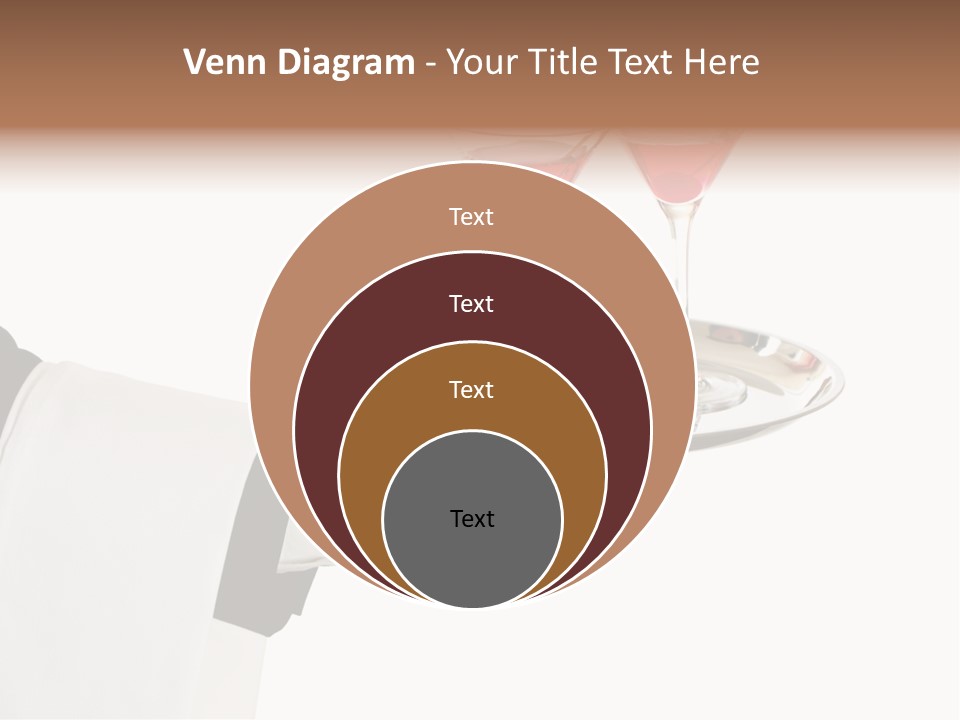 A Person Holding A Tray With Two Glasses Of Wine On It PowerPoint Template