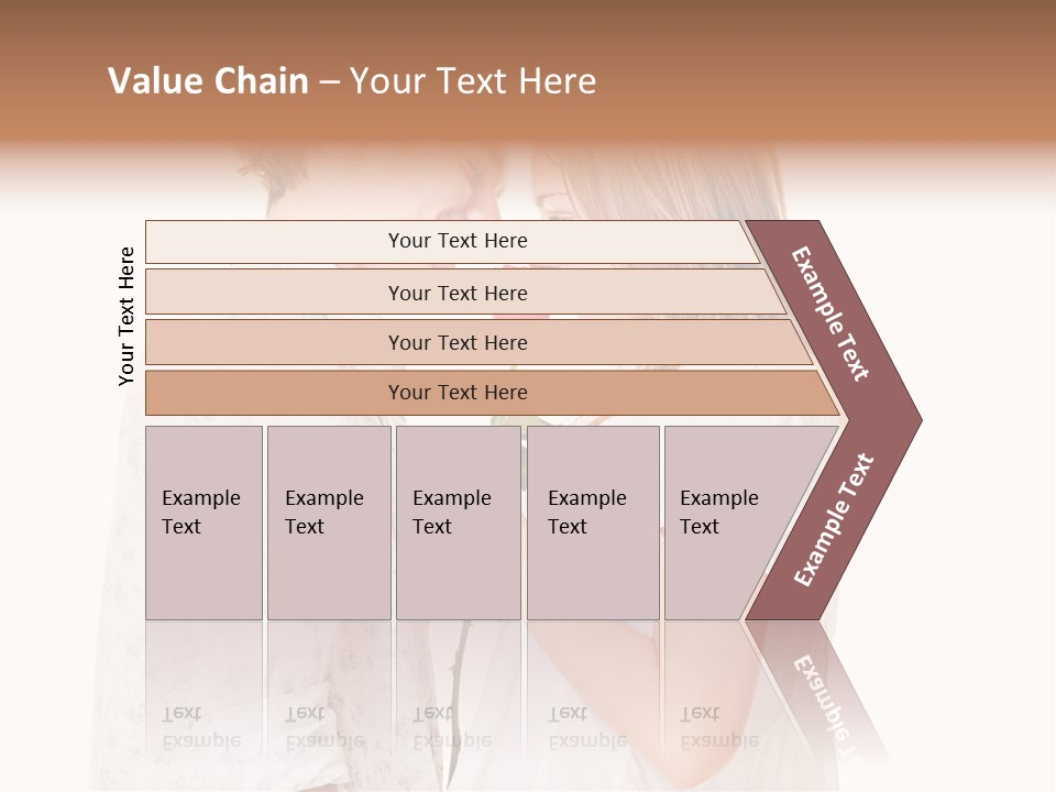 A Man And A Woman Holding A Rose Together PowerPoint Template
